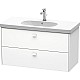 Заказать Тумба белый матовый 102 см Duravit Brioso BR414701818 в магазине сантехники Santeh-Crystal.ru