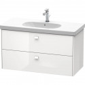 Тумба белый глянец 102 см Duravit Brioso BR414702222