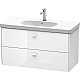 Приобрести Тумба белый глянец 102 см Duravit Brioso BR414702222 в магазине сантехники Santeh-Crystal.ru