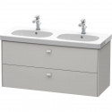 Тумба бетонно-серый матовый 117 см Duravit Brioso BR414800707