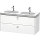 Приобрести Тумба белый матовый 117 см Duravit Brioso BR414801018 в магазине сантехники Santeh-Crystal.ru