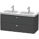 Заказать Тумба графит матовый 117 см Duravit Brioso BR414801049 в магазине сантехники Santeh-Crystal.ru