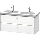 Заказать Тумба белый матовый 117 см Duravit Brioso BR414801818 в магазине сантехники Santeh-Crystal.ru