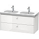 Заказать Тумба белый глянец 117 см Duravit Brioso BR414802222 в магазине сантехники Santeh-Crystal.ru