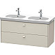 Купить Тумба тауп матовый 117 см Duravit Brioso BR414809191 в магазине сантехники Santeh-Crystal.ru