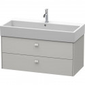 Тумба бетонно-серый матовый 98,4 см Duravit Brioso BR415600707