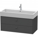 Тумба графит матовый 98,4 см Duravit Brioso BR415604949