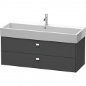 Тумба графит матовый 118,4 см Duravit Brioso BR415701049