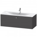 Тумба графит матовый 122 см Duravit Brioso BR421401049