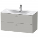 Тумба бетонно-серый матовый 102 см Duravit Brioso BR431300707