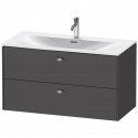 Тумба графит матовый 102 см Duravit Brioso BR431301049