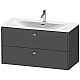 Купить Тумба графит матовый 102 см Duravit Brioso BR431301049 в магазине сантехники Santeh-Crystal.ru