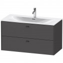 Тумба графит матовый 102 см Duravit Brioso BR431304949