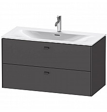 Тумба графит матовый 102 см Duravit Brioso BR431304949