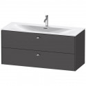 Тумба графит матовый 122 см Duravit Brioso BR431401049