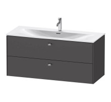 Тумба графит матовый 122 см Duravit Brioso BR431401049