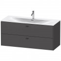 Тумба графит матовый 122 см Duravit Brioso BR431404949