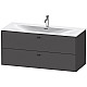 Купить Тумба графит матовый 122 см Duravit Brioso BR431404949 в магазине сантехники Santeh-Crystal.ru