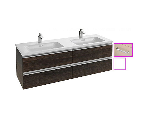 Заказать Тумба белый глянец 140 см Jacob Delafon Ove EB2070-R1-G1C в магазине сантехники Santeh-Crystal.ru