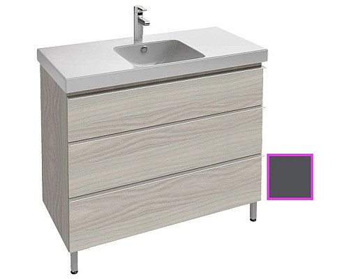 Заказать Тумба серый антрацит глянец 102 см Jacob Delafon Odeon Up EB994-442 в магазине сантехники Santeh-Crystal.ru