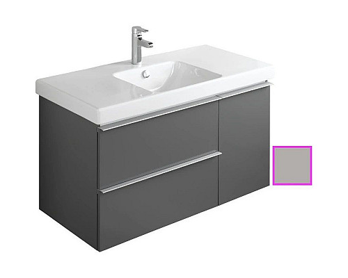 Приобрести Тумба серый титан глянец 102 см Jacob Delafon Odeon Up EB891-N21 в магазине сантехники Santeh-Crystal.ru