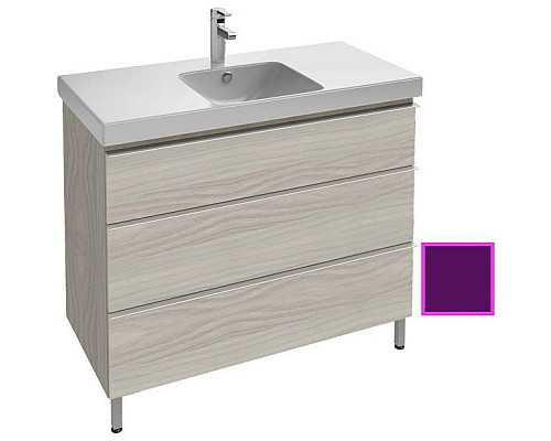 Купить Тумба сливовый глянец 102 см Jacob Delafon Odeon Up EB994-F26 в магазине сантехники Santeh-Crystal.ru