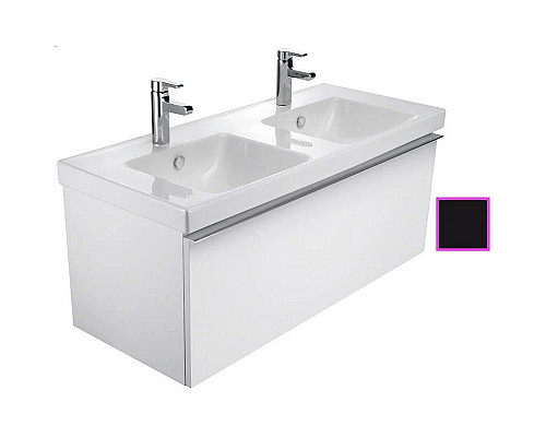 Купить Тумба черный глянец 117 см Jacob Delafon Odeon Up EB887-274 в магазине сантехники Santeh-Crystal.ru