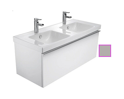 Приобрести Тумба серый титан глянец 117 см Jacob Delafon Odeon Up EB887-N21 в магазине сантехники Santeh-Crystal.ru