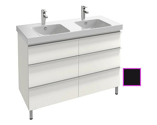 Приобрести Тумба черный глянец 117 см Jacob Delafon Odeon Up EB995-274 в магазине сантехники Santeh-Crystal.ru