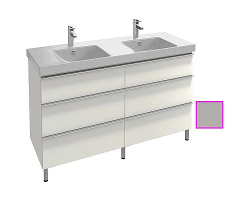 Заказать Тумба серый титан глянец 136,6 см Jacob Delafon Odeon Up EB996-N21 в магазине сантехники Santeh-Crystal.ru