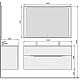 Заказать Тумба белый 121,6 см Jorno Modul Mol.01.122/P/W в магазине сантехники Santeh-Crystal.ru
