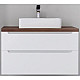 Заказать Тумба белый глянец 100 см Jorno Wood Wood.01.100/P/W + Wood.06.100/DW в магазине сантехники Santeh-Crystal.ru
