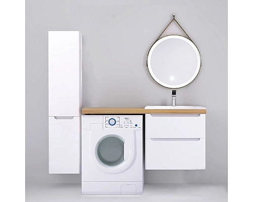 Santeh-Crystal.ru: Тумба с раковиной белый глянец 122 см Jorno Wood Wood.01.60/P/W + Wood.06.122/LW + Mol.08.65/W + Bra.05.461/L/W Заказать Тумба с раковиной белый глянец 122 см Jorno Wood Wood.01.60/P/W + Wood.06.122/LW + Mol.08.65/W + Bra.05.461/L/W в магазине сантехники Santeh-Crystal.ru
