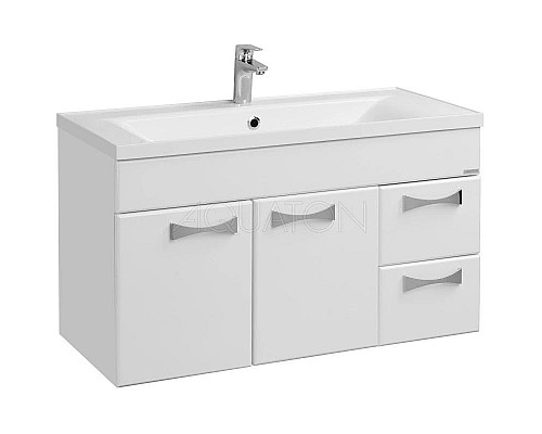 Купить Тумба с раковиной белый глянец 100,2 см Акватон Диор 1A1677K2DR010 в магазине сантехники Santeh-Crystal.ru