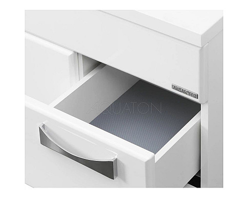 Купить Тумба с раковиной белый глянец 100,2 см Акватон Диор 1A1677K2DR010 в магазине сантехники Santeh-Crystal.ru