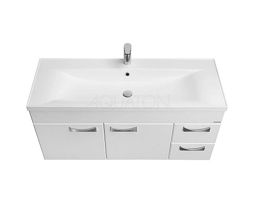 Приобрести Тумба с раковиной белый глянец 120,2 см Акватон Диор 1A1106K2DR010 в магазине сантехники Santeh-Crystal.ru