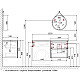 Заказать Тумба с раковиной серый матовый 122 см Jorno Wood Wood.01.60/P/GR + Wood.06.122/DW + Mol.08.65/W + Bra.05.461/R/W в магазине сантехники Santeh-Crystal.ru