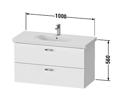 Заказать Тумба дуб 100 см Duravit XBase XB619303030 в магазине сантехники Santeh-Crystal.ru