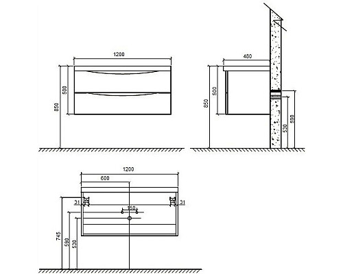 Santeh-Crystal.ru: Тумба белый глянец 120 см BelBagno Ancona-N ANCONA-N-1200-2C-SO-BL Заказать Тумба белый глянец 120 см BelBagno Ancona-N ANCONA-N-1200-2C-SO-BL в магазине сантехники Santeh-Crystal.ru