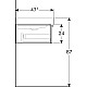 Купить Тумба белый глянец 119 см Geberit iCon 840120000 в магазине сантехники Santeh-Crystal.ru