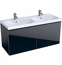 Тумба черный глянец/черный матовый 119 см Geberit Acanto 500.613.16.1