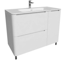 Тумба с раковиной белый глянец 100 см IDDIS Edifice EDI10WFi95K