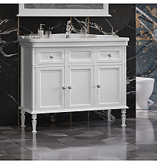 Тумба с раковиной белый матовый 105,5 см Opadiris Кантара