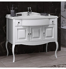 Тумба с раковиной белый матовый 100 см Opadiris Лаура