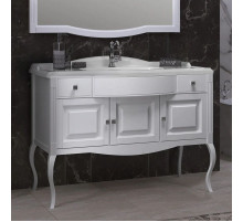 Тумба с раковиной белый матовый 120 см Opadiris Лаура