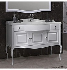 Тумба с раковиной белый матовый 120 см Opadiris Лаура