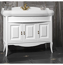 Тумба с раковиной белый матовый 100 см Opadiris Лоренцо