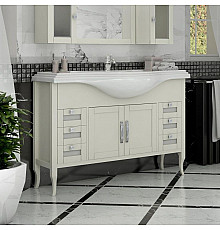 Тумба с раковиной слоновая кость 121,5 см Opadiris Мираж