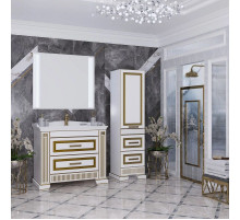 Комплект мебели белый золотая патина 100 см Opadiris Оникс