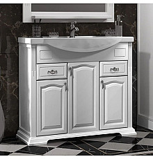 Тумба с раковиной белый матовый 97 см Opadiris Риспекто